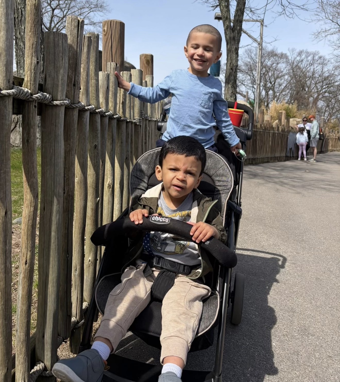 Jillian’s two young boys enjoying a day outdoors